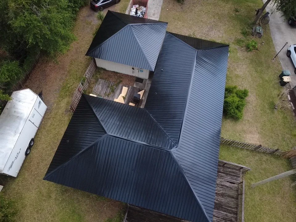 Black Metal Roof Home